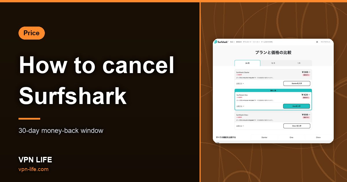 How to cancel Surfshark