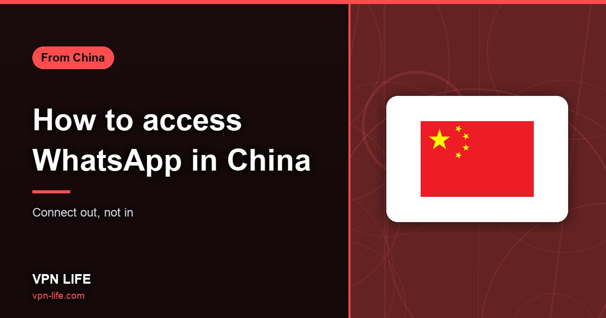 How to access WhatsApp in China