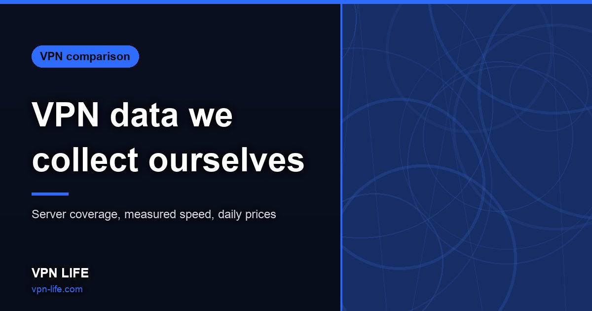 VPN data we collect ourselves