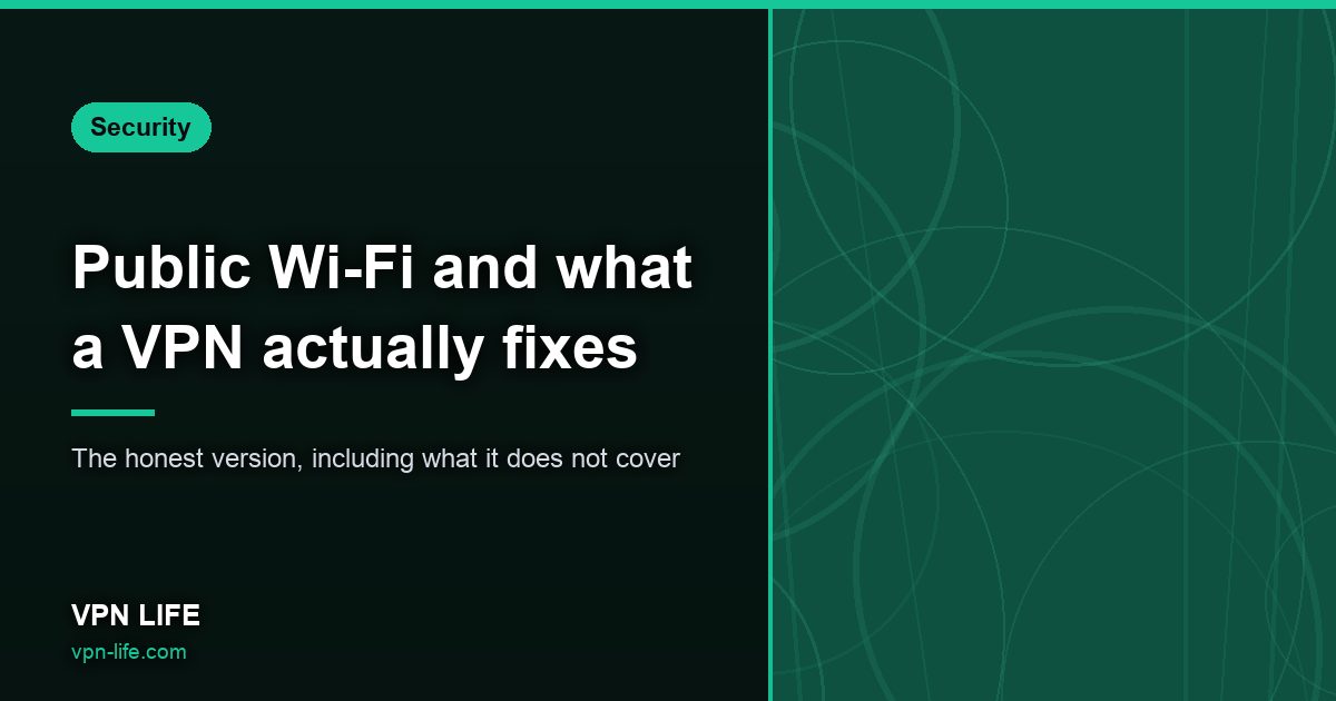 Public Wi-Fi and what a VPN actually fixes