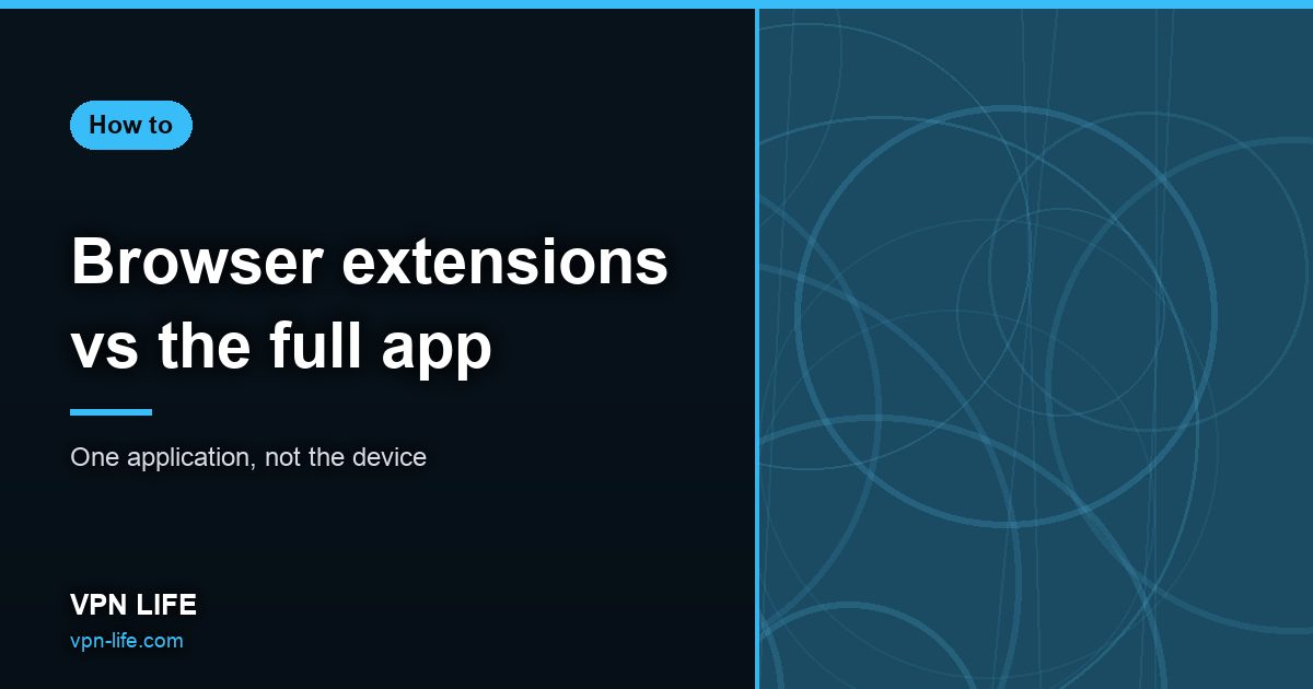 Browser extensions vs the full app