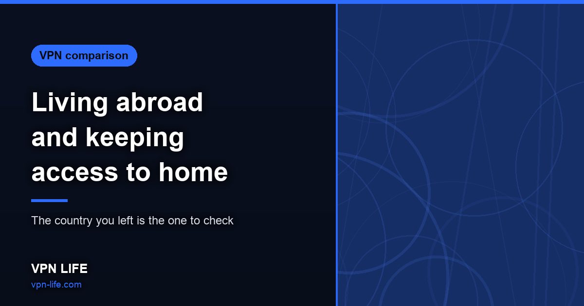 Living abroad and keeping access to home
