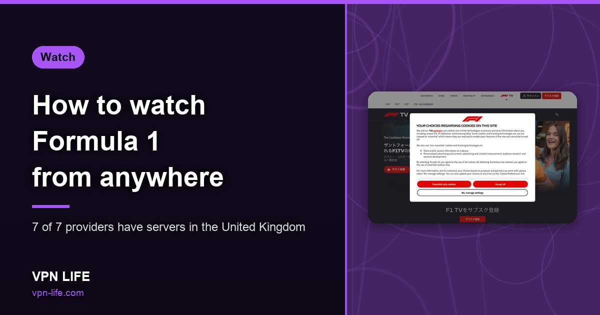 How to watch Formula 1 from anywhere