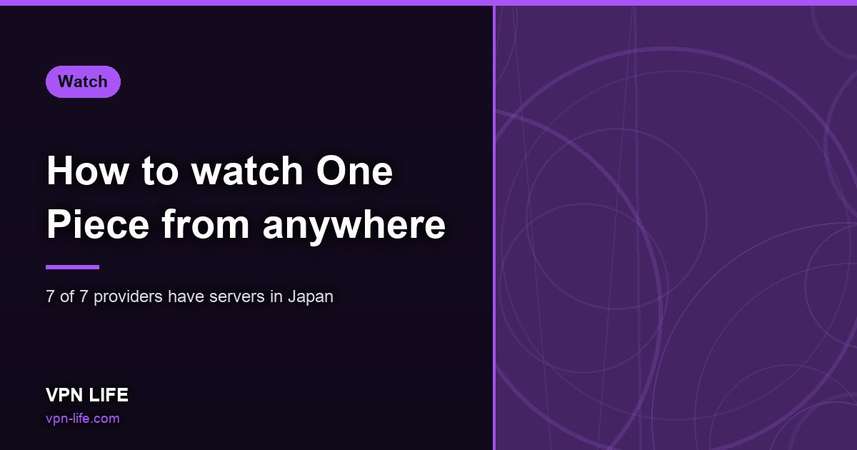 How to watch One Piece from anywhere