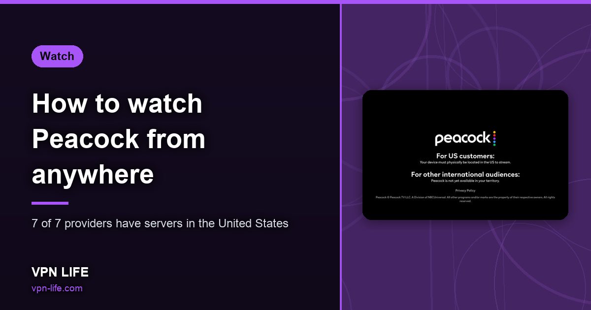 How to watch Peacock from anywhere