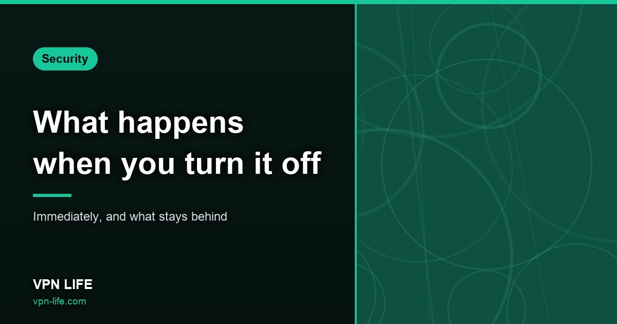 What happens when you turn it off