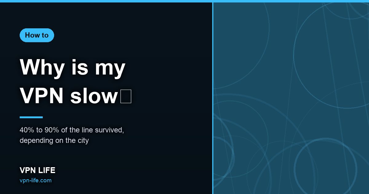 Why is my VPN slow?