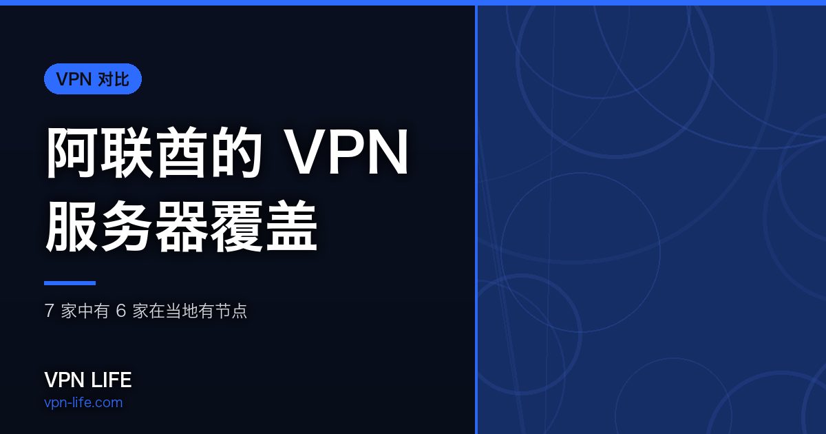 阿联酋的 VPN 服务器覆盖
