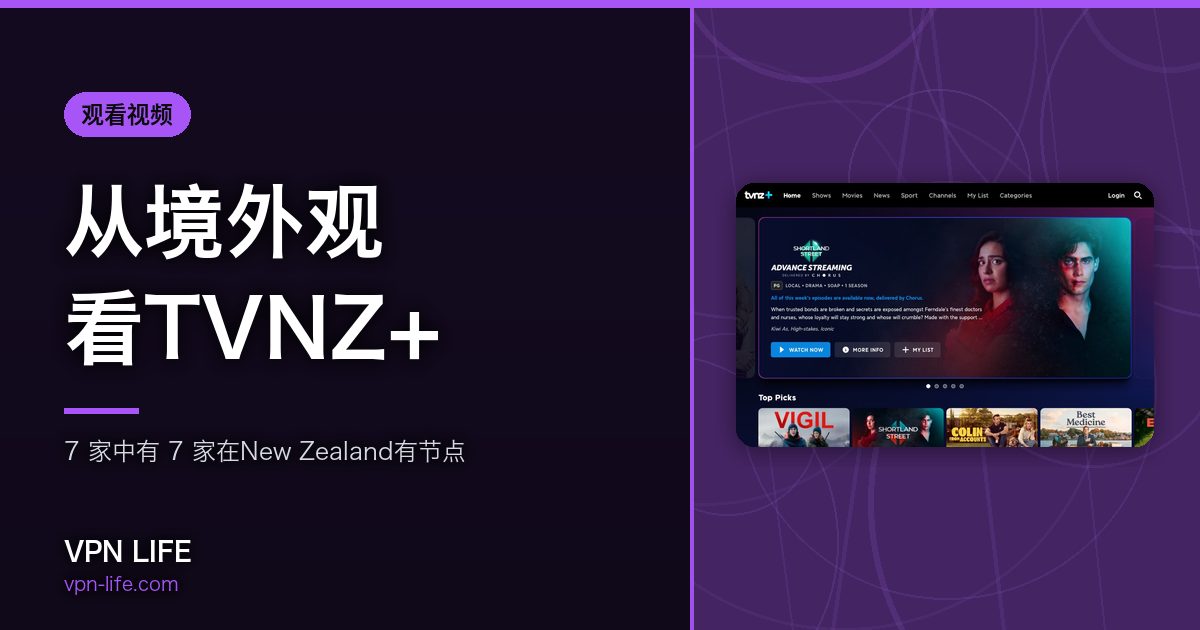 从境外观看TVNZ+