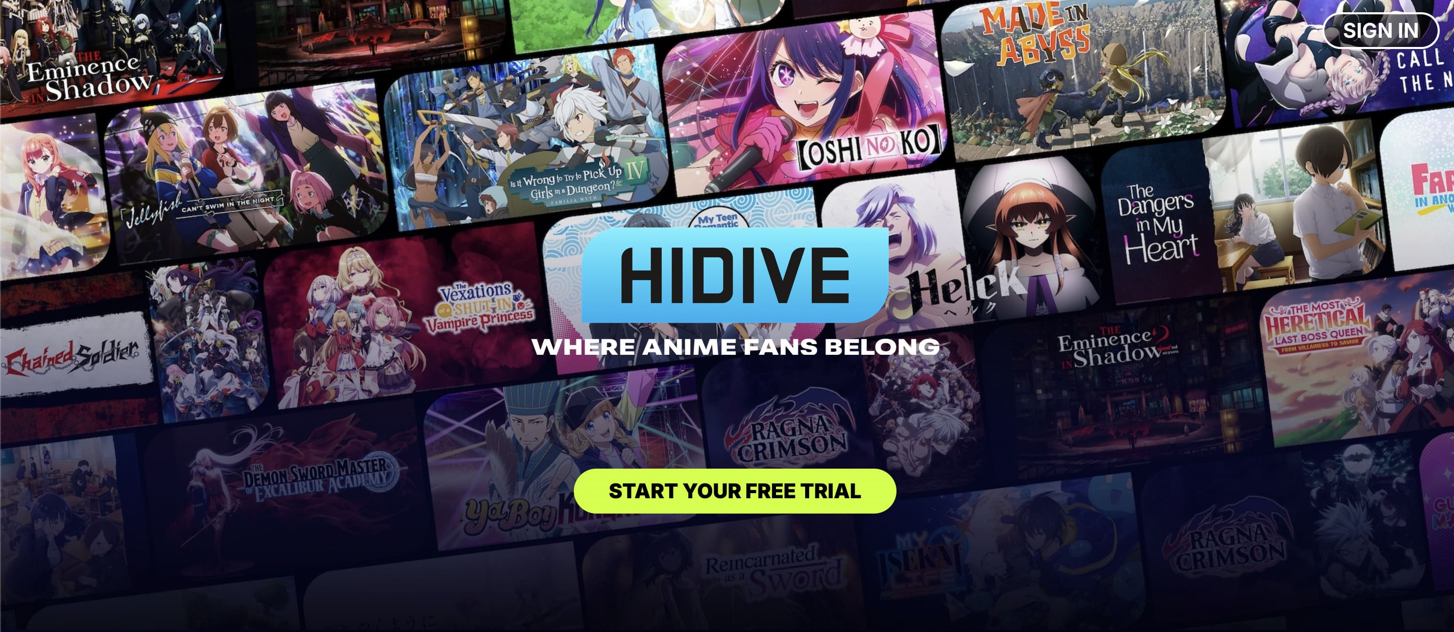 HIDIVEの画面